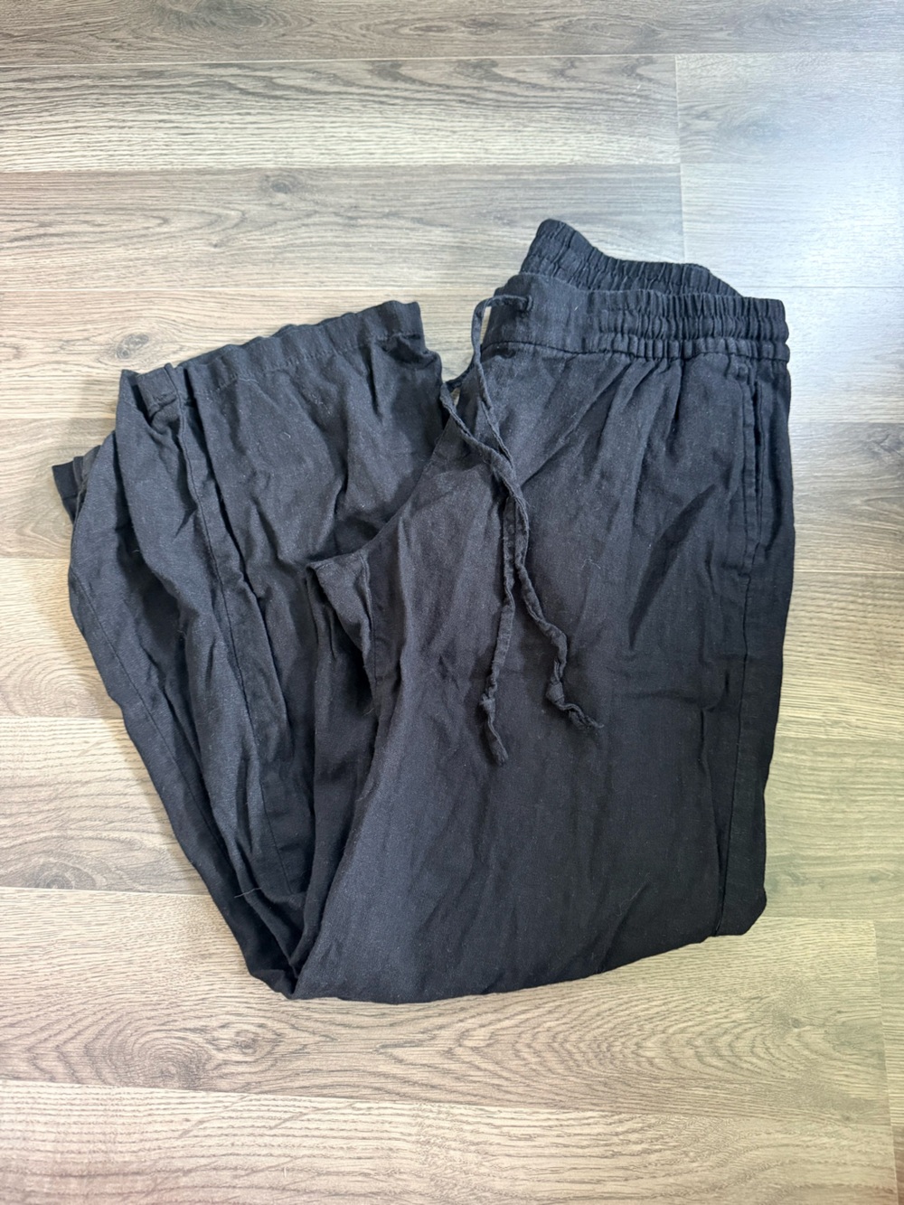 Old Navy Black Linen Pants